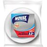 Novax, Home star, 12 шт., Тарелки пластиковые, круглые, белые, 205 мм