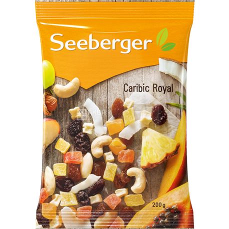 Seeberger, Тропическая смесь сухофруктов и орехов, 200 г