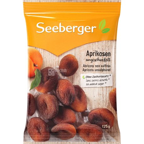 Seeberger, Абрикосы сушеные неосветленные, 125 г