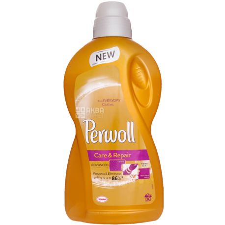 Perwoll, Догляд та Ремонт, 1,8 л, Гель для прання речей з бавовни