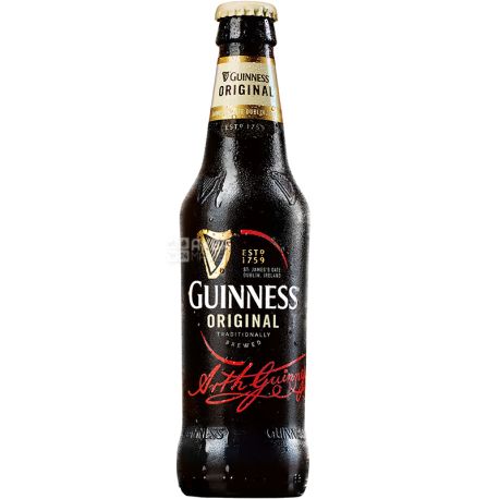 Guinness Original, 0,33 л, Гиннесс, Пиво темное, стекло