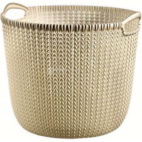 Curver, Knit, 400х390х330 мм, Кошик круглий, коричневий