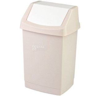 Curver, Click-It, 25 л, Контейнер для сміття з відкидною кришкою, пластиковий, бежевий