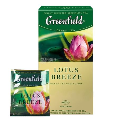 Greenfield 25 pcs., Green Tea, Lotus Breeze