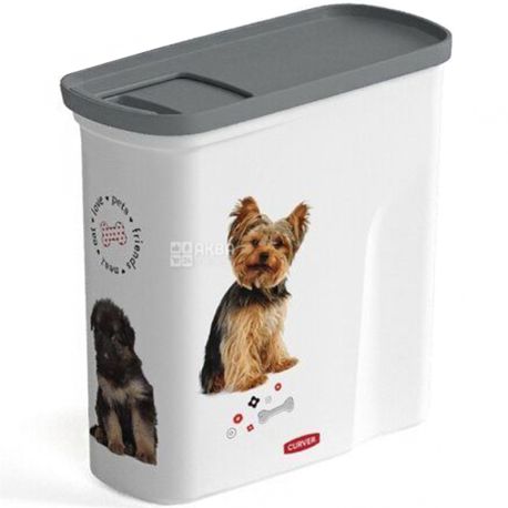 Curver, 2 L, Food container, for dogs, plastic