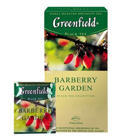 Greenfield 25 pcs., Tea Black, Barberry Garden