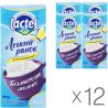 Lactel, Упаковка 12 шт, по 1 л, 0,2%, Молоко безлактозне, з вітаміном D, ультрапастеризоване