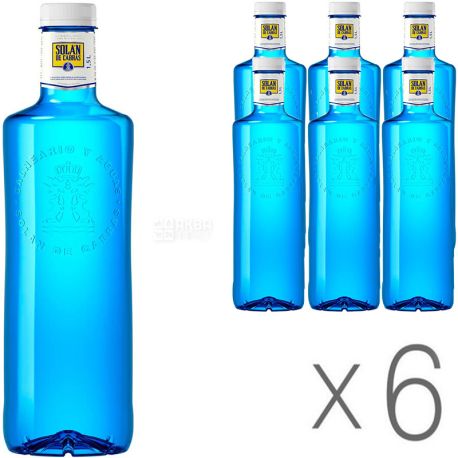 Solán de Cabras, Упаковка 6 шт. х 1,5 л, Солан де Кабрас, Вода минеральная негазированная, ПЭТ