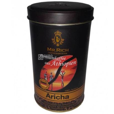 Mr.Rich Aricha, 200 г, Кофе Мистер Рич Эфиопия, средней обжарки, молотый