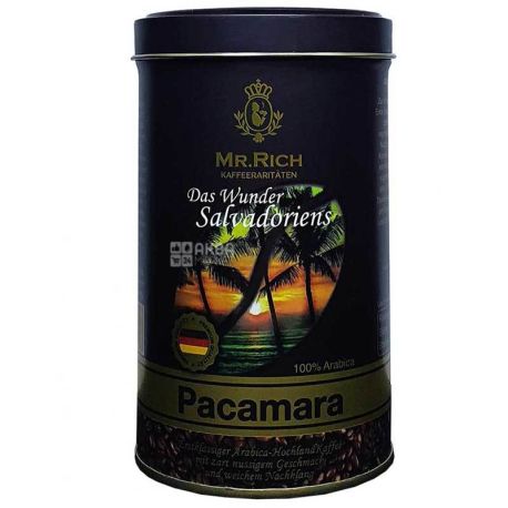 Mr. Rich Pacamara, 250 g, Coffee Mr. Rich Salvador, medium roast, ground