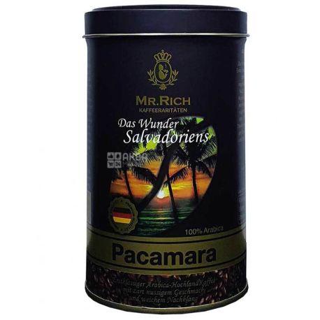 Mr.Rich Pacamara, 250 г, Кава Містер Річ Сальвадор, середнього обсмаження, мелений