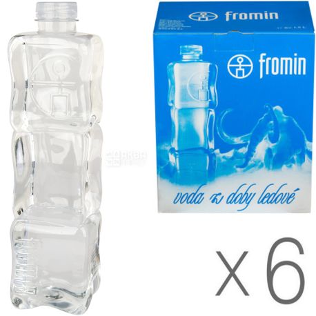 Fromin Ledovka Water, Упаковка 6 шт. х 1,5 л, Фромин, Вода ледниковая, негазированная, ПЭТ