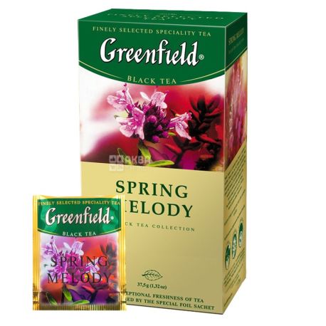 Greenfield, 25 pcs., Tea black, Spring Melody