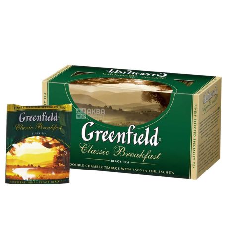 Greenfield, 25 pcs, black tea, Classic Breakfast