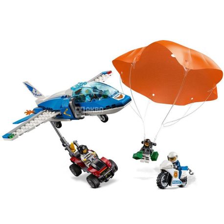 LEGO City, Конструктор Лего, Воздушная полиция: арест с парашютом, 218 деталей, с 5 лет