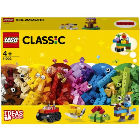 LEGO Classic, Конструктор Лего, Базовый набор кубиков, 300 деталей, с 4 лет