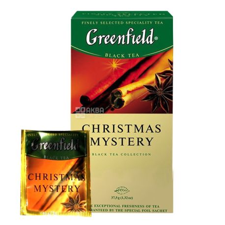 Greenfield 25 pcs., Tea Black, Christmas Mystery