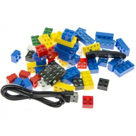 Light Stax, Creative V2 4в1, Конструктор с LED подсветкой, 50 деталей, с 6 лет