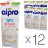 Alpro, Soya Unsweetened, Упаковка 12 шт. по 1 л, Алпро, Соевое молоко, без сахара и лактозы, витаминизированное