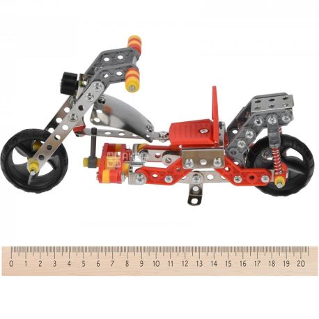 Same Toy Inteligent DIY Model, Конструктор металевий, Мопед, 195 деталей, з 8 років