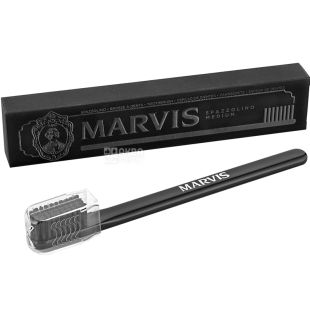 Marvis, Зубная щетка средней жесткости, черная