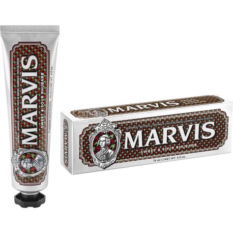 Marvis, Кисло-сладкий ревень, 75 мл, Зубная паста, комплексная
