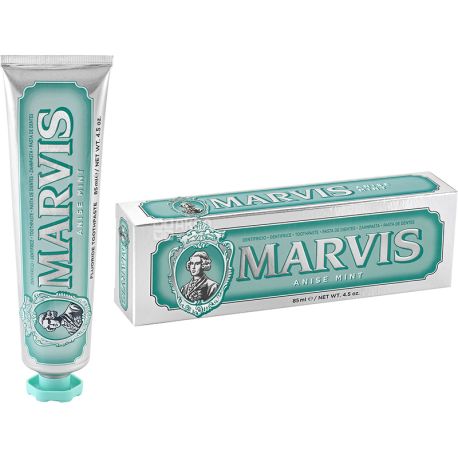 Marvis, Аніс і м'ята, 85 мл, Зубна паста, комплексна