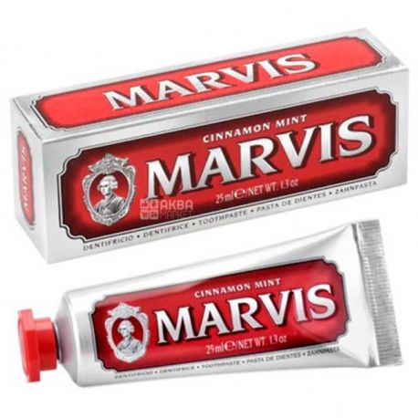 Marvis, 25 ml, Toothpaste, Comprehensive Protection, Cinnamon & Mint