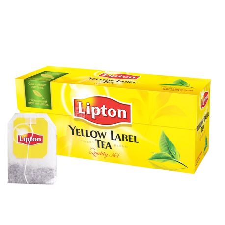 Lipton, Yellow Label, 25 пак., Чай Липтон, Черный