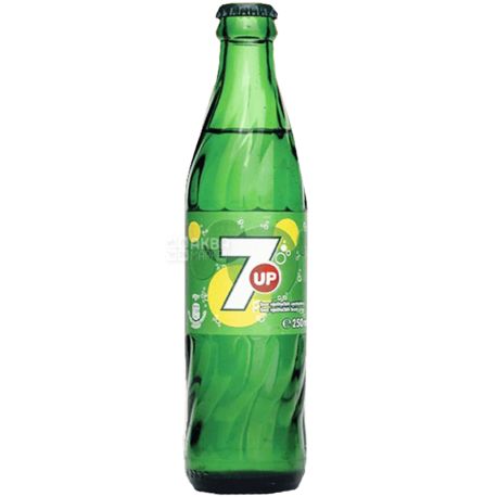 7UP, 0,25 л, Севен ап, Вода сладкая, газированная, стекло