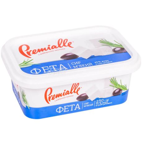 Premialle, 230 g, Premialle, Feta cheese, 45%