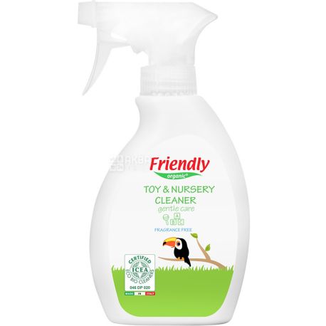 Friendly Organic, 250 мл, Очищающее средство для детской комнаты и игрушек, органическое