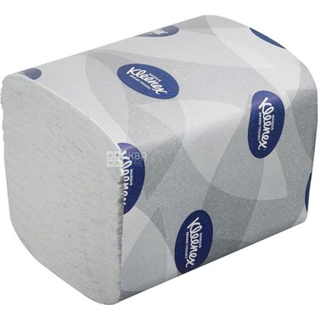 Kleenex Kimberly Clark, 200 аркушів, Папір туалетний листовий, двошаровий, 18,6 x 11