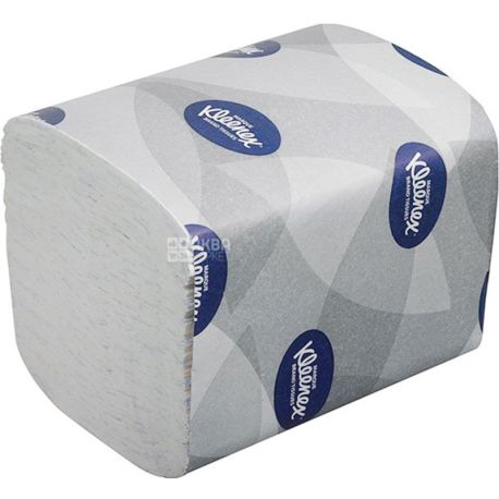 Kleenex Kimberly Clark, 200 листов, Бумага туалетная листовая, двухслойная, 18,6 x 12,5
