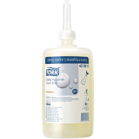 Tork, Premium, 1 л, Рідке мило для рук, антибактеріальне
