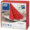 Tork, LinStyle Premium, 50 шт, Серветки для сервірування, одношарові, 39 х 39 см, червоні