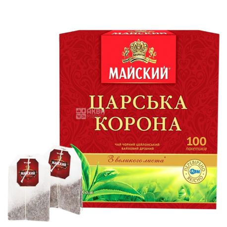 Maisky, 100 pcs., Black tea, Tsar's Crown, m / s