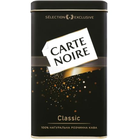 Carte Noire, Classic, 140 г, Кофе Карт Нуар, растворимый, ж/б