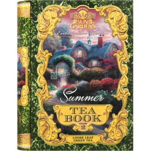  Sun Gardens, Tea Book Summer, Volume 2, Чай Чай Сан Гарденс, Книга Літо, Том 2, зелений, крупнолистовий, ж/б