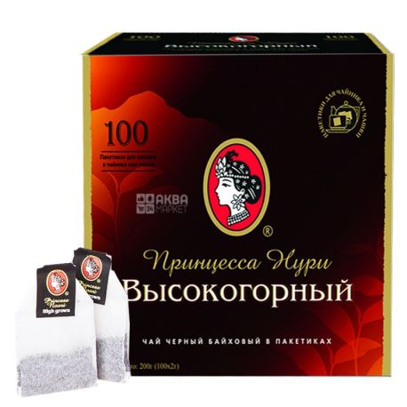 Принцесса Нури, Высокогорный,100 пак.х1,8 г, Чай черный 