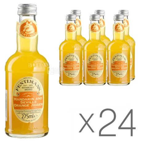 Fentimans, Mandarin and Orange, Jigger, Упаковка 24 шт, по 0,275 л, Напиток газированный, стекло