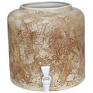 Диспенсер для воды Шамот коричневый, керамический