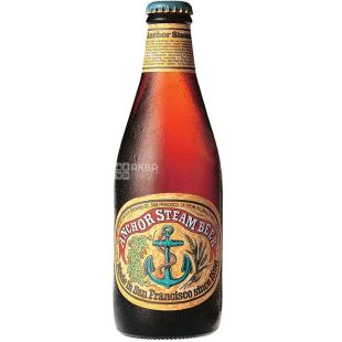 Anchor, Steam Beer, 0,355 л, Стим бир, Пиво янтарное, Эль, стекло