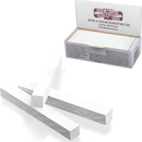 Koh-I-Noor, White chalk, pack of 100 pcs., Cardboard