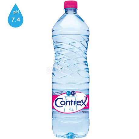 Contrex Mg+, 1,5 л, Контрекс, Вода мінеральна лікувально-столова негазована, ПЕТ