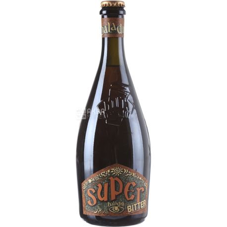 Baladin Super Bitter, 0,75 л, Баладин Супер Биттер, Пиво янтарное нефильтрованное, эль, стекло