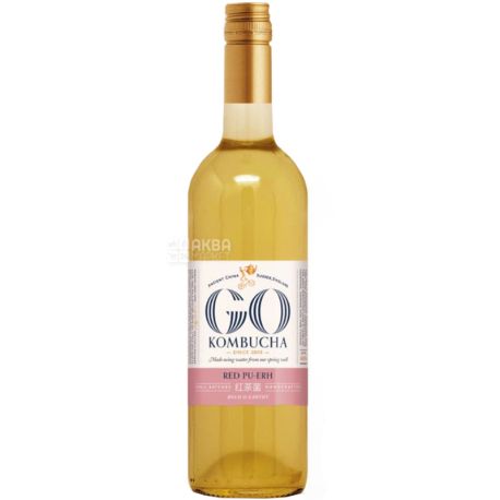 GO !, Non-Alcoholic Drink Kombucha, Red Puer, 750 ml