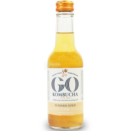 GO! Kombucha Golden Yunnan Tea, 0,25 л, Чай Гоу Комбуча, холодный, Голден ЮньняньТи