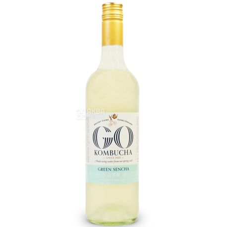 GO! Kombucha Green Sencha, 0,75 л, Чай Гоу Комбуча, холодний, Зелений Сенча