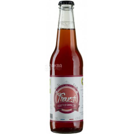 Frouezh, Cidre Bio A La Framboise, 0,33 л, Фроуж, Сидр органічний, скло